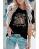 Azura Exchange Leopard Christmas Tree Graphic Print T-Shirt