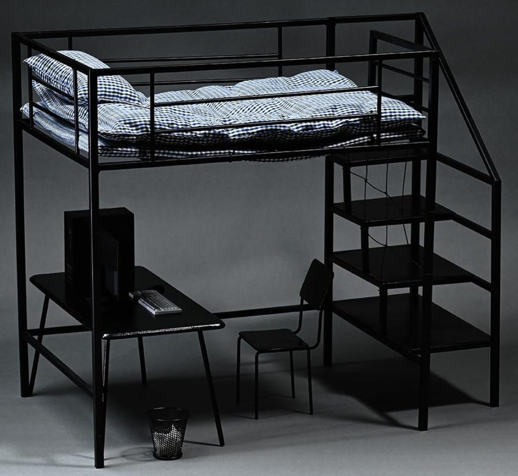 HiPlay MMMTOYS Dormitory Bed Set Movable Action Figure Scene Tools Made of PVC Cloth Alloy 1/6 & &