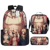 ONE PIECE Student School Bag Luffy Cartoon School Bag Boys Pencil Bag Voyage King Explosion