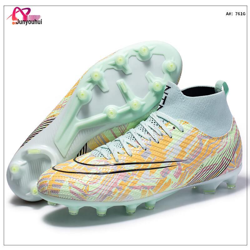 

Junyouhui Unisex High-Top AG Soccer Cleats 44