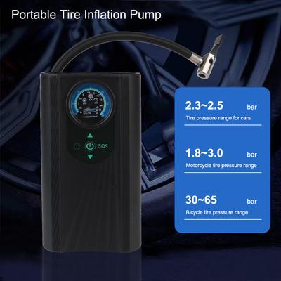12V Elektrikli Hava Kompresörü Motosiklet Otomobil Bisiklet için Yüksek Hassasiyetli Motosiklet Lastiği Şişirici Hızlı Şişirilen El Tipi Hava Pompası