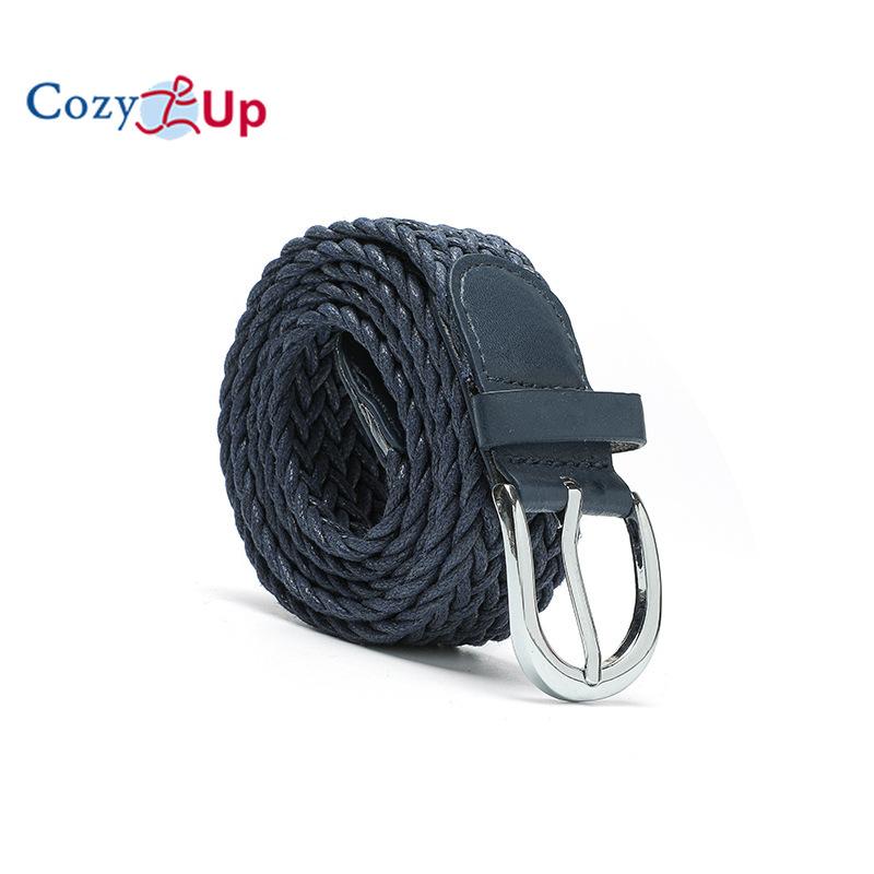 Twist Wax Rope Ladies Belt Retro Jeans Belt Dress Pin Buckle Belt