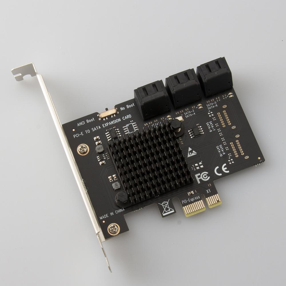 Desktop PCIe Adapter Card PCI Express 1X to SATA3.0 6 Port Riser PCI-E X1/X4/X8/X16 PCI-E Expansion Card