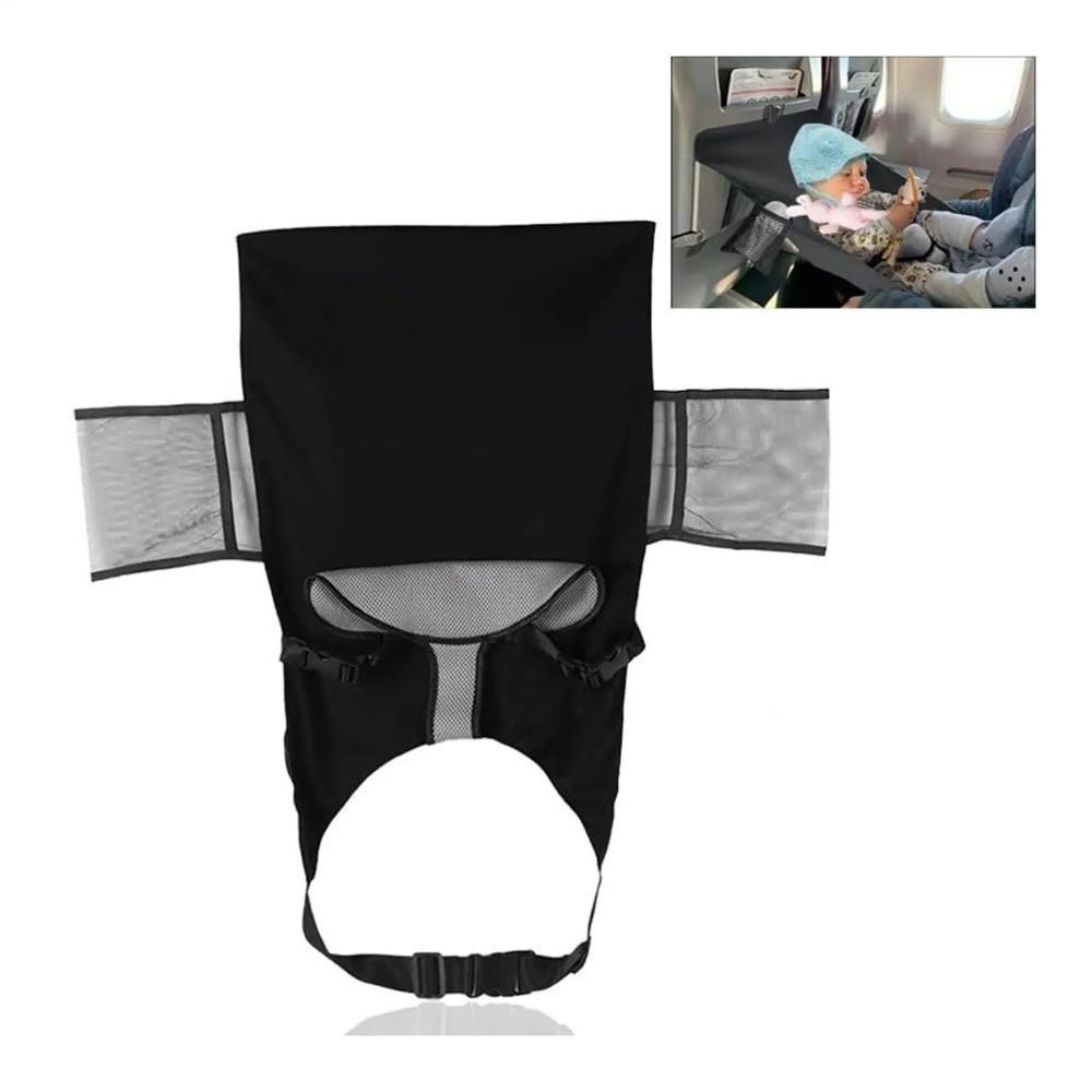with Side Pocket Kids Airplane Seat Extender Breathable Travel Foot Hammock  Camping