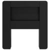Headboard Cabinet with Storage Black Engineered Wood