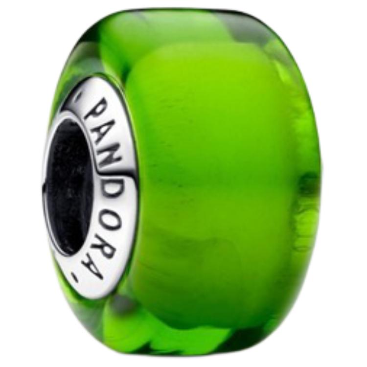 Pandora Round Design Sterling Silver Accessories Women Accessories Green 793106C00 Green