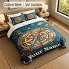 Adventure Journey Theme Personalized 3Pcs Bedding Set Custom Text & Name 1 Sheet 2 Pillowcases Household Bedding 1pc