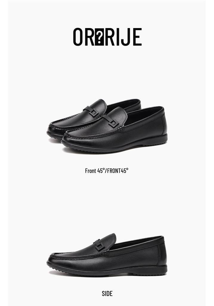 Red Dragonfly 2025 Men's Genuine Leather Slip-on Moccasins - Autumn Collection