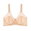 Plus Size Women Ultra Thin Breathable Sexy Lace Memory Wire Cotton Free Adjustable Underwear