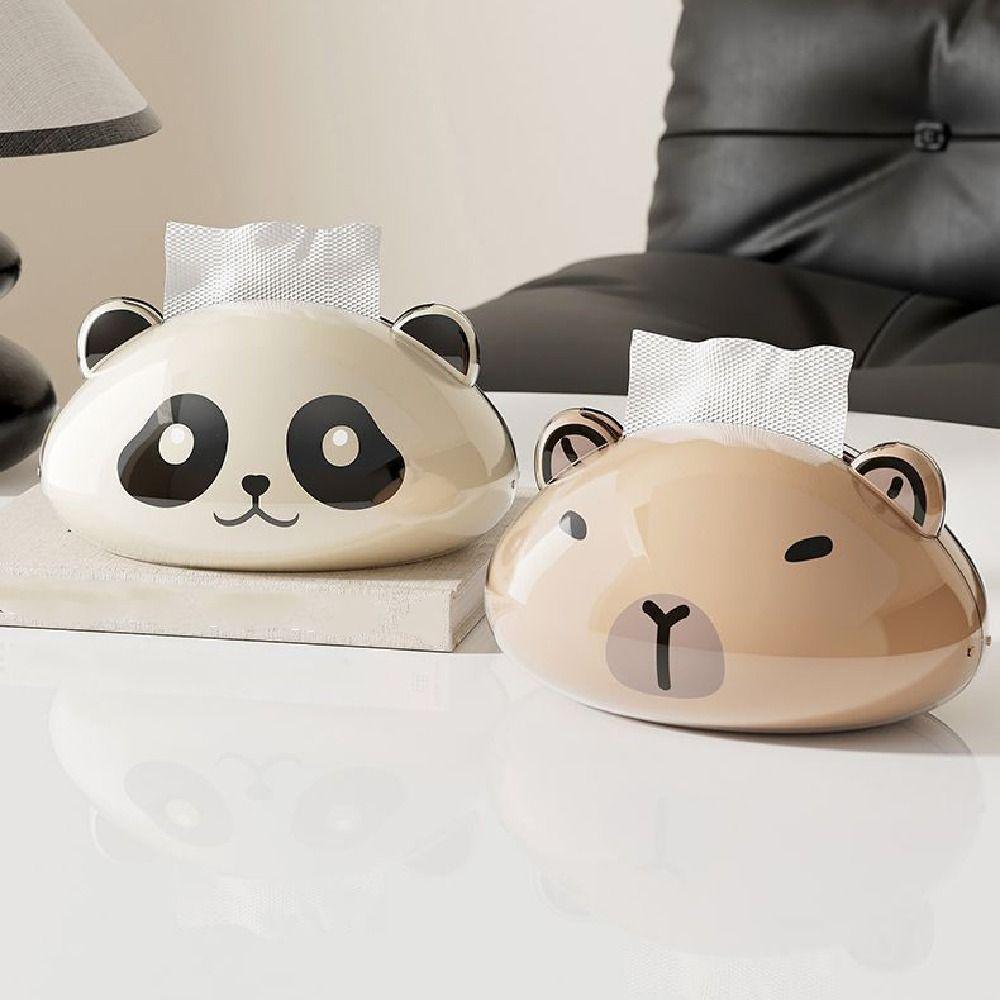 Animal Paper Towel Case Magnetic Panda Paper Container Durable Paper Towel  Dispenser  Kitchen