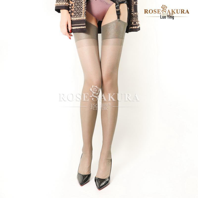 

Luoying 0102 Ретро Шкарпетки до стегна з чистого нейлону - Надтонкі, Великого розміру, Нееластична білизна для спокусливої краси 0106XL (170-185 cm)
