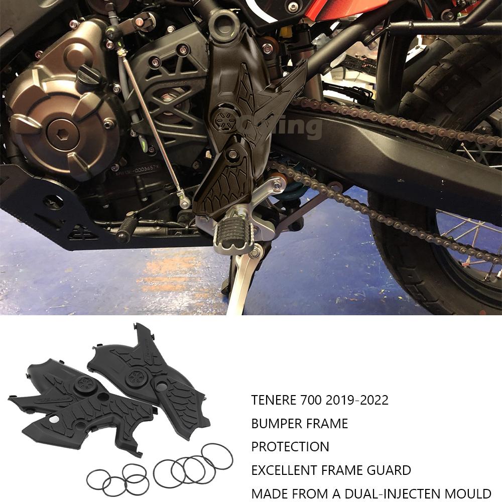 For Yamaha Tenere 700 T700 T7 Xtz 700 2019-2022 Frame Protectors Bumper Frame Protection Guard Cover Tenere 700 Accessories