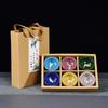Gift Package 3D Golden Fish China Tea Cup set,Kung Fu Tea Set Crackle Glaze Travel Tea Bowl Chinese Teacup Sets