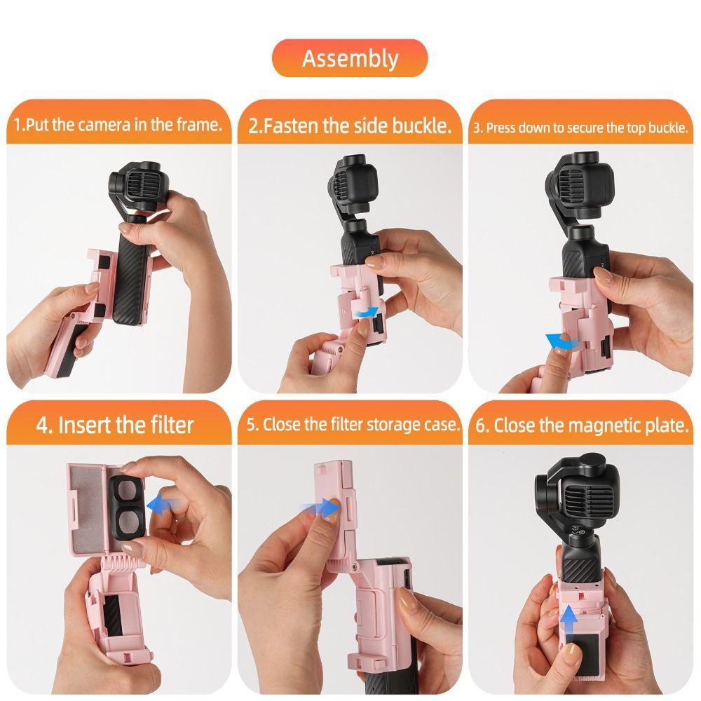 Adjustable Magnetic Mount Base Mount Adapter for DJI Osmo Pocket 4P/4/3 Gimbal Camera Accessories