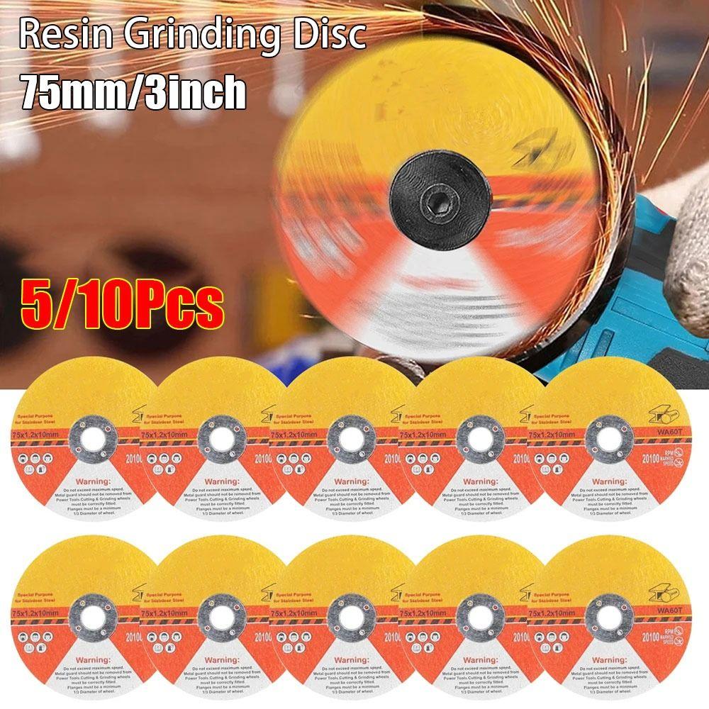 5/10Pcs Tile Marble Cutting Resin Grinding Disc Polishing Sheet  For 12V Mini Angle Grinder