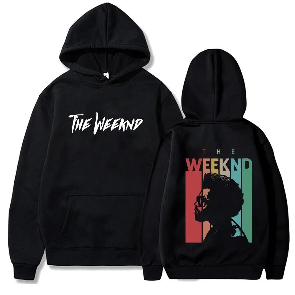 Weeknd Fleece Sweatshirts Casual Loose Hoodies The Weeknd Oversized Hoodie Streetwear Pullover Unisex Printing