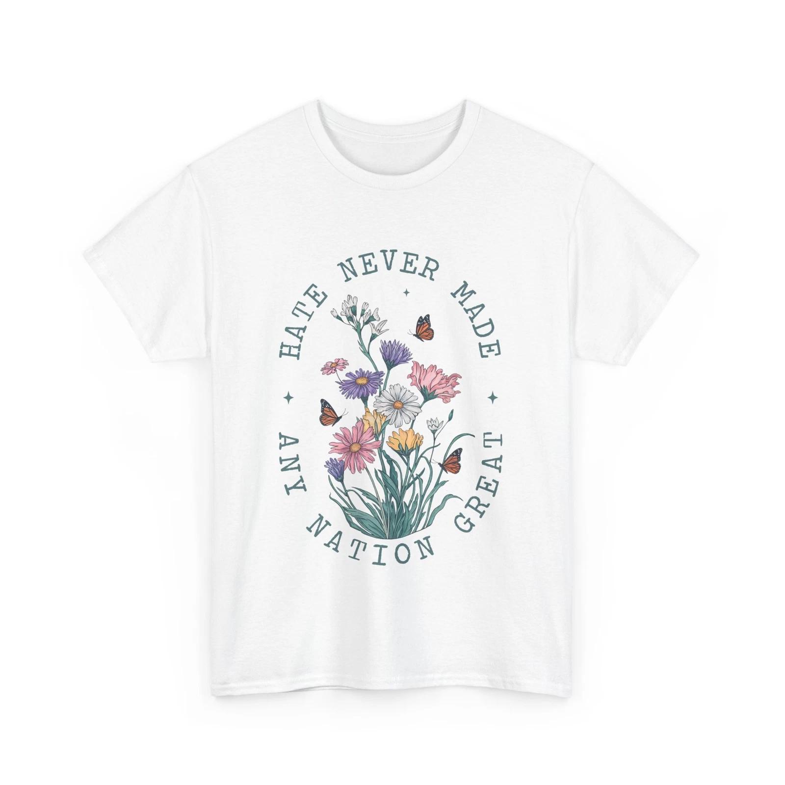 Anti Trump Floral Butterflies Democrat President Liberal T shirt S