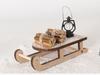 Miniature Christmas Sleigh Stove Model: Outdoor Hanging & Halloween Scene Props for OB11