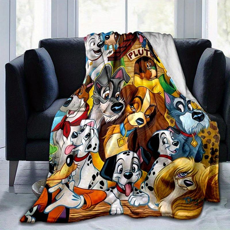 1 unidad, Manta de sofá Disney Dogs Suave y Acogedora Decoración para el Hogar para Sofá, Cama, Coche, Viaje, Camping, Oficina Siesta Regalo Perfecto para Amantes de los Perros
