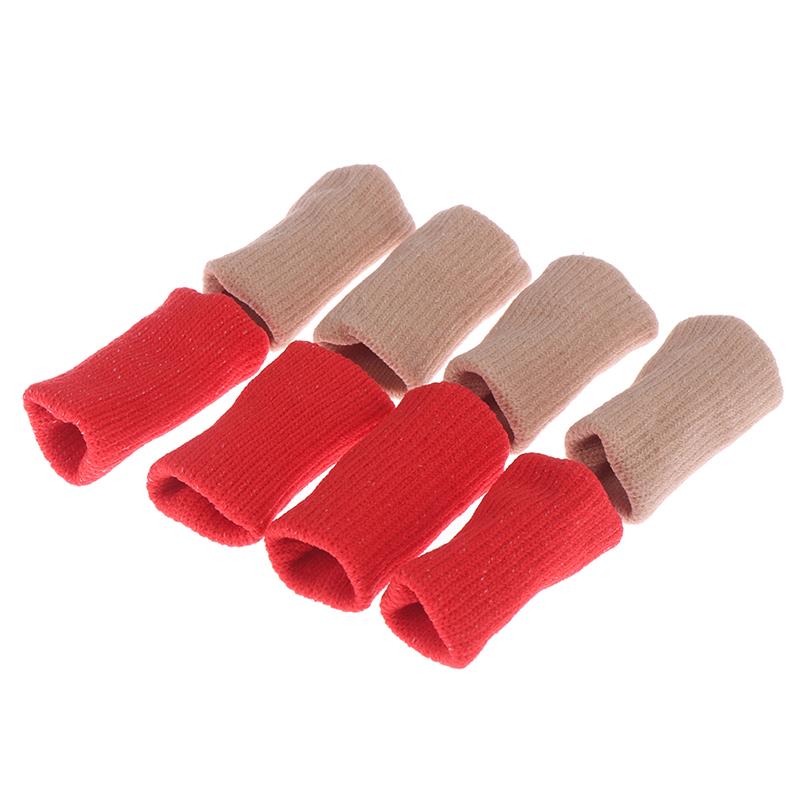10Pc Finger Sleeves Sport Arthritis Trigger Braces Knuckle Protector Splint Wrap