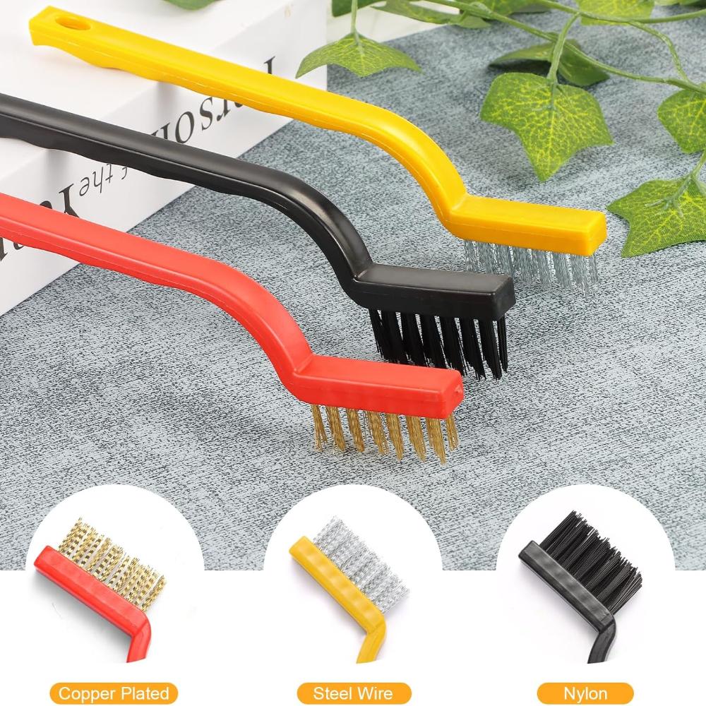 Maxentico 9X Brosse Nettoyage Salle De Bain+2Grattoir, Joint Carrelage, Brosses De Nettoyage De Crevasses À Poils Durs, Pour Groove Gap Et Saleté Rain