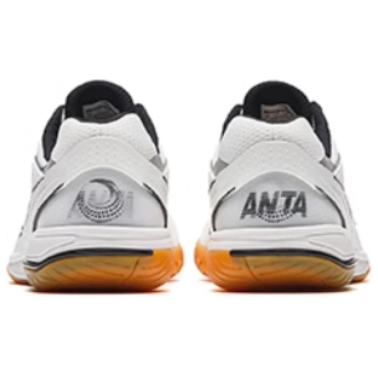 New Anta Cushioning, Slip Resistant, And Abrasion Resistant Functionality Low top Unisex White Silver Black 412510961-1