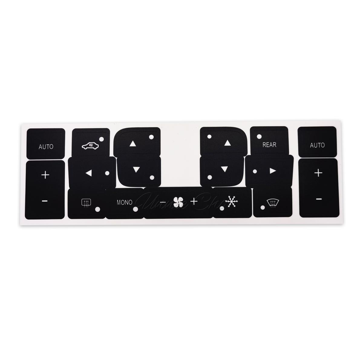 For Maserati Interior Stickers for Maserati Quattroporte M139 Vinyl Button Repair decals for Granturismo M145 GranCabrio HVAC AC sticker