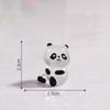 Luminous Panda Resin Ornament: Cute Micro Landscape Decor for Car Dashboard or Desktop