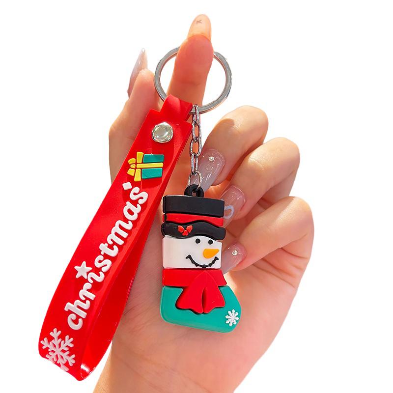 Christmas Accessories Cute Cartoon Design Office Gifts Keychains PR Gift Keyring Funny Various Styles