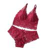 Women's Breathable Lace Wireless Bra & Panties Set