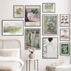 Monet Van Gogh Margherita Donna Foglie Verdi Arte da Parete Pittura su Tela Poster e Stampe Nordici Immagini da Parete per Decorazione Soggiorno