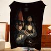 Animation Over The Garden W-Wall Throw Flannel Throw Blanket, Lightweight Cozy, Durable Washable Cute Cool