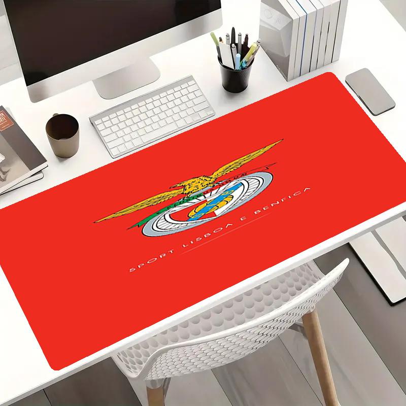 Benfica Thema Mauspads, Rutschfeste Gummiunterseite, Multifunktionales Büro- & Heimdekor, Perfekt für die Personalisierung des Arbeitsplatzes.