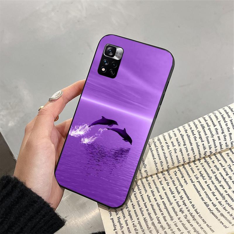 Phone Case For Xiaomi Redmi Note 13 12 11 10 Pro 12S 11S Redmi 13C 10 A1 A2 A3 Aesthetic Purple Case