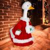 Christmas Porch Goose Outfit Halloween Ghost Outfit, Apparel, Festive Costume Outdoor Holiday Decor for 23 Inch Statue, Garden Yard Lawn Decoration