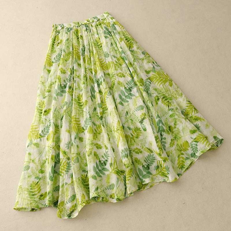 A-line Mid-length Bustier Skirt with Large Hemline