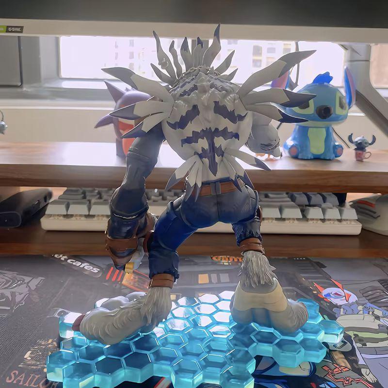22cm New Anime Action Figures Digimon Adventure Were Garurumon And Metal Greymon Collectible Toy Figurine Decoration Gifts PVC Poseable Articulated