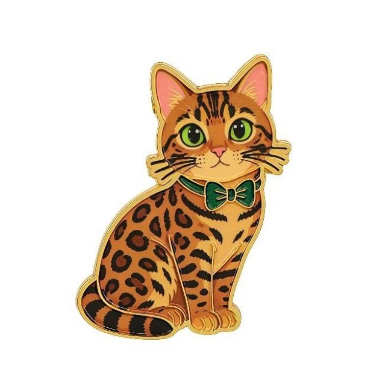 Collectible Cartoon Cat Enamel Pins Adorable Kawaii Lapel Badge for Backpack Clothing Birthday Gift for Cat Fans