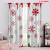 2pcs,2D Plane Printing Curtains Roller Blinds Festive Flurry Polyester (without Rod) Festive Use for Living Room, Office,