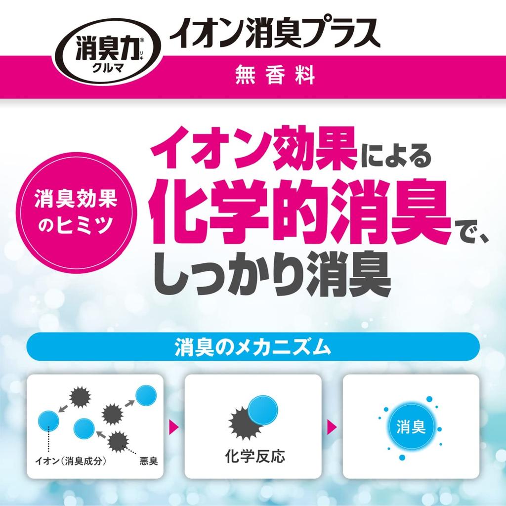 SHOSHU-RIKI Car Ion Plus (Bulk Purchase) For Cars, For Under Seats, Unscented, 7.1