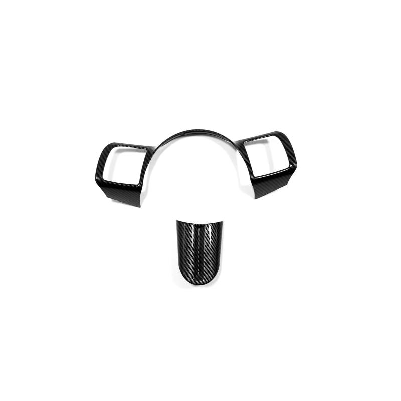 For Hyundai Tucson NX4 2025 Sonata 2024 Interior ABS Carbon fiber Steering Wheel Button Keys Trim Car Direction control cover