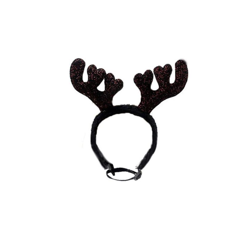 Cute Moose Antlers Dog Headbands Adjustable Pet Dog Cat Hair Accessories Apparel