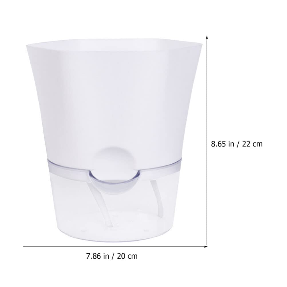 OUNONA Automatic Watering Planter with Water Dedicated Water Round Suitable for Growing and Indoor and Outdoor Large Supply, Double-Layered