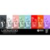 TWS sluchátka - Ledwood - Chrystal - Bluetooth 5.3 - LED displej - Černá