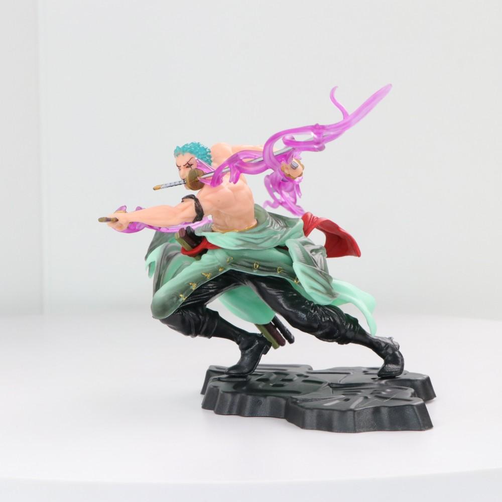 10cm One Piece Anime Figure GK Roronoa Zoro Three-blade Sa-maximum Manga Anime Statue Action Figure Collection Model Kid Toy