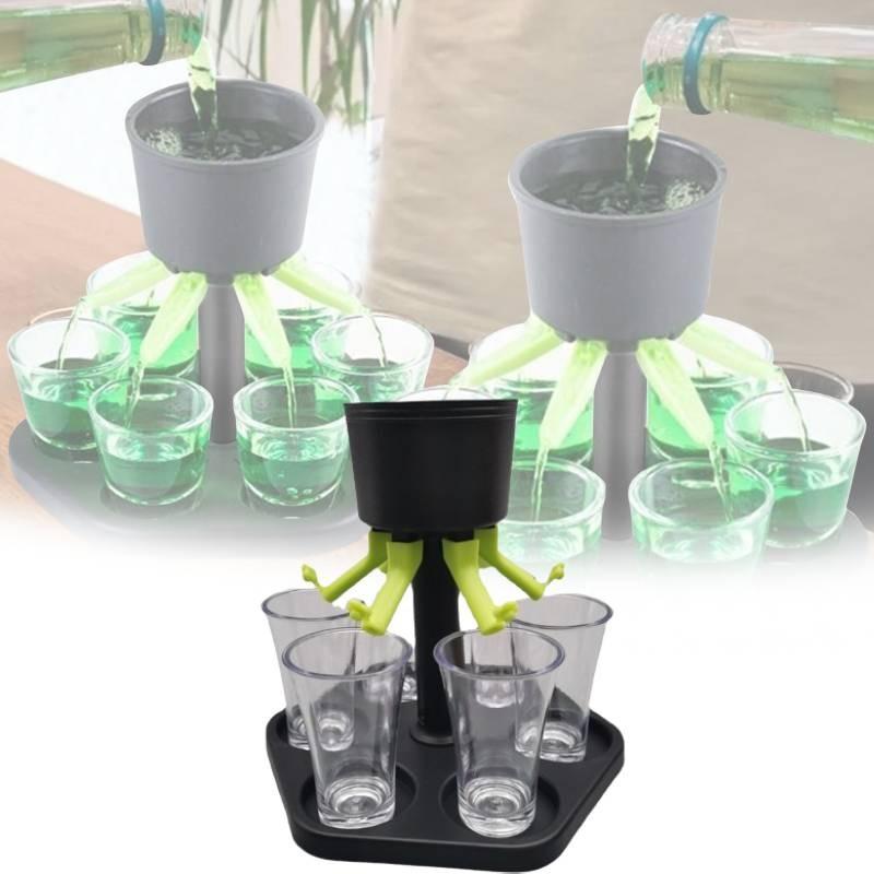 Wine Hexagonal Fair Divider Party Pour Dispenser Tray Set Of Supplies Tools