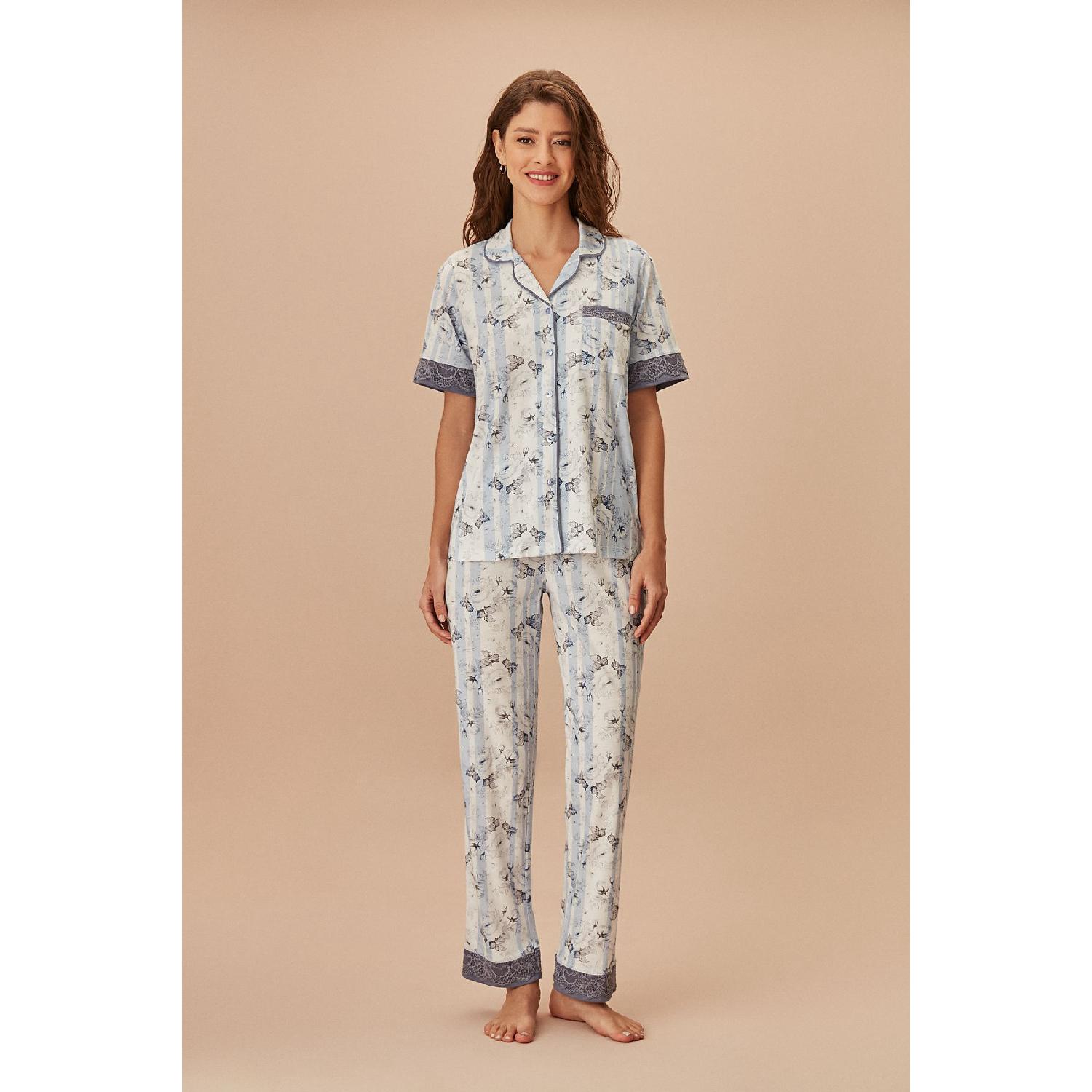 

Almira Masculine Pajama Set S синій