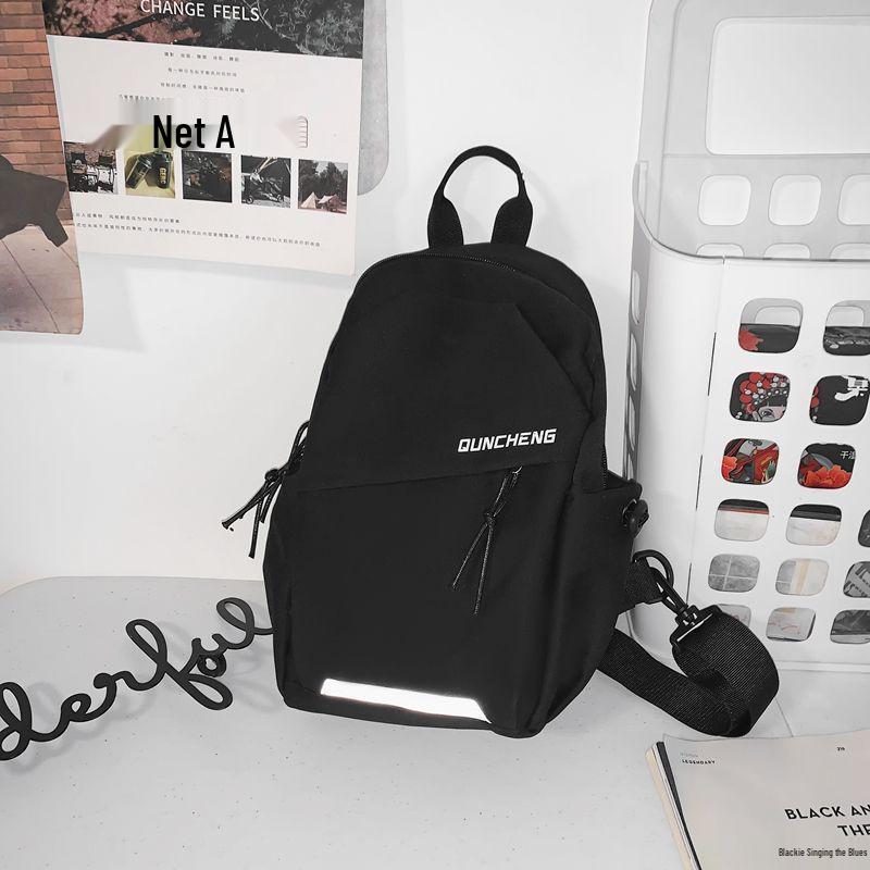 Men's Lightweight Mountaineering Single Shoulder Bag - Crossbody Chest Pack for Climbing, Cycling, and Casual Use