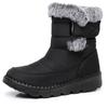 Winter snow boots thick-soled high-top large-size cotton shoes velvet warm Velcro outdoor waterproof cotton shoes