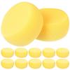 24pcs Yellow Round Cake Sponge 24 Pieces Bath Sponge Round Makeup Sponge Powder Puff Scrubber Oil for Face Circle Sponge Compression Travel Sponge